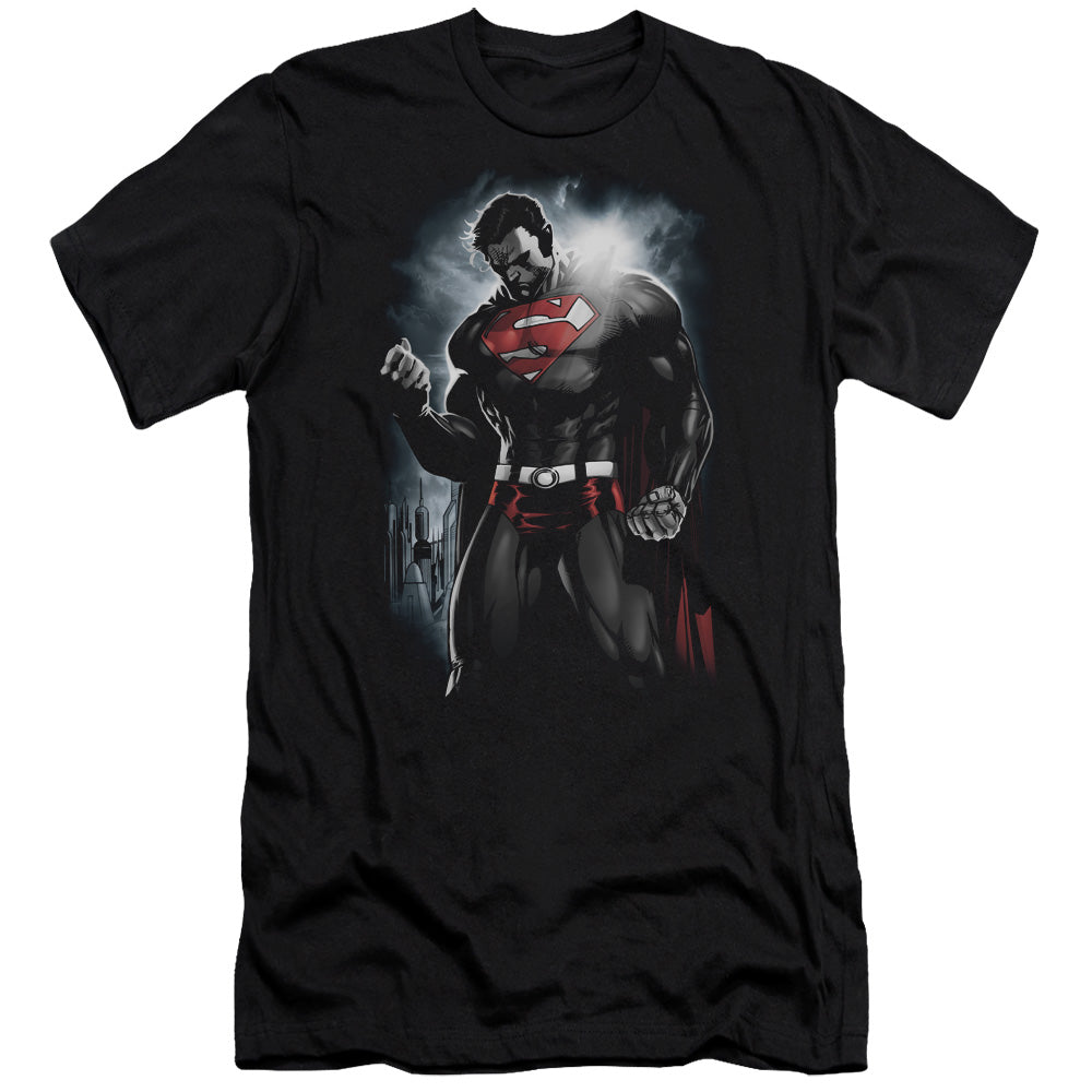 Superman Light Of The Sun Premium Bella Canvas Slim Fit Mens T Shirt Black