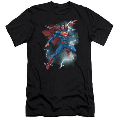 Superman Annual #1 Cover Premium Bella Canvas Slim Fit Mens T Shirt Black