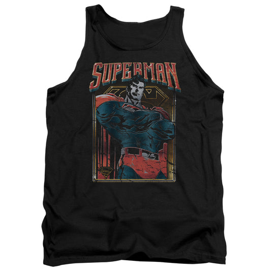 Superman Head Bang Mens Tank Top Shirt Black