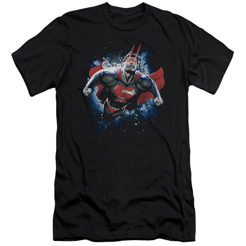 Superman Stardust Premium Bella Canvas Slim Fit Mens T Shirt Black