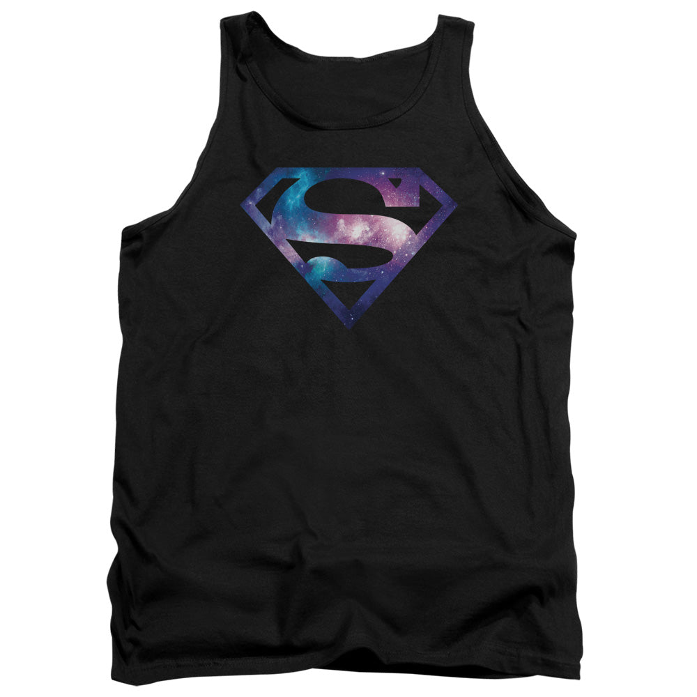 Superman Galaxy Shield Mens Tank Top Shirt Black