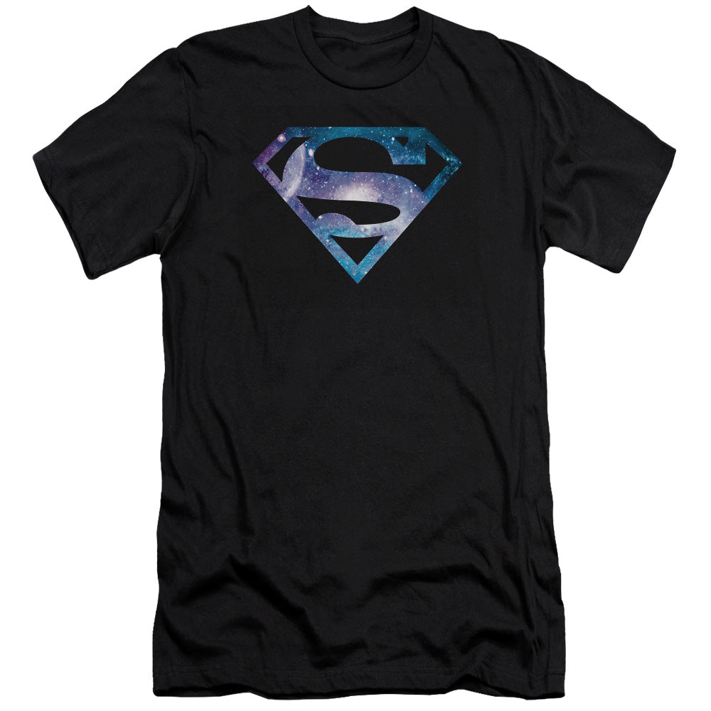 Superman Galaxy 2 Shield Premium Bella Canvas Slim Fit Mens T Shirt Black