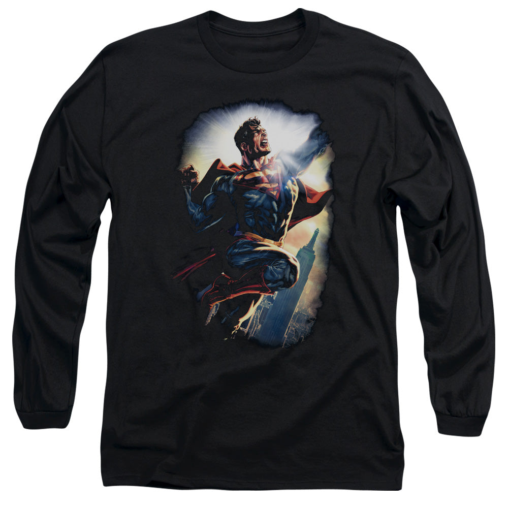 Superman Ck Superstar Mens Long Sleeve Shirt Black