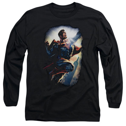 Superman Ck Superstar Mens Long Sleeve Shirt Black