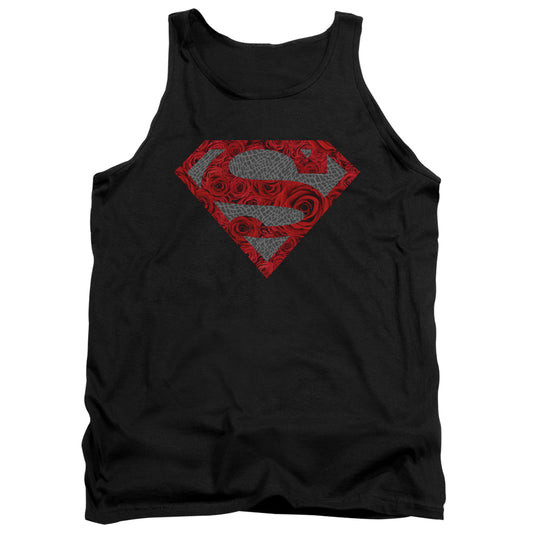 Superman Elephant Rose Shield Mens Tank Top Shirt Black