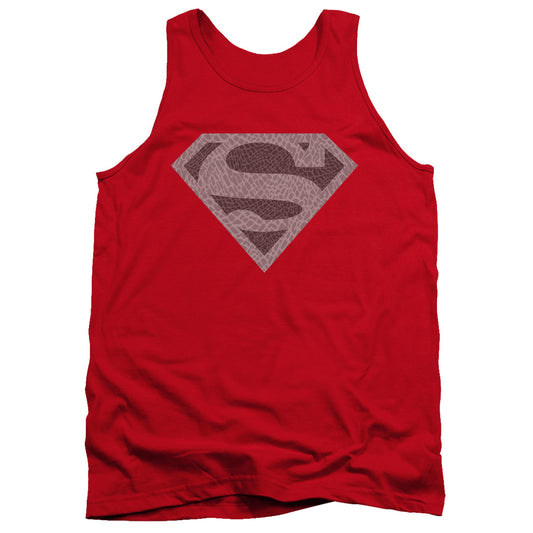 Superman Elephant Shield Mens Tank Top Shirt Red