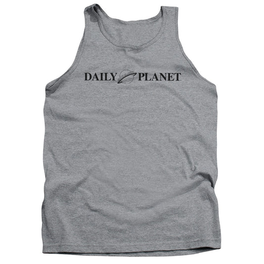 Superman Daily Planet Logo Mens Tank Top Shirt Athletic Heather