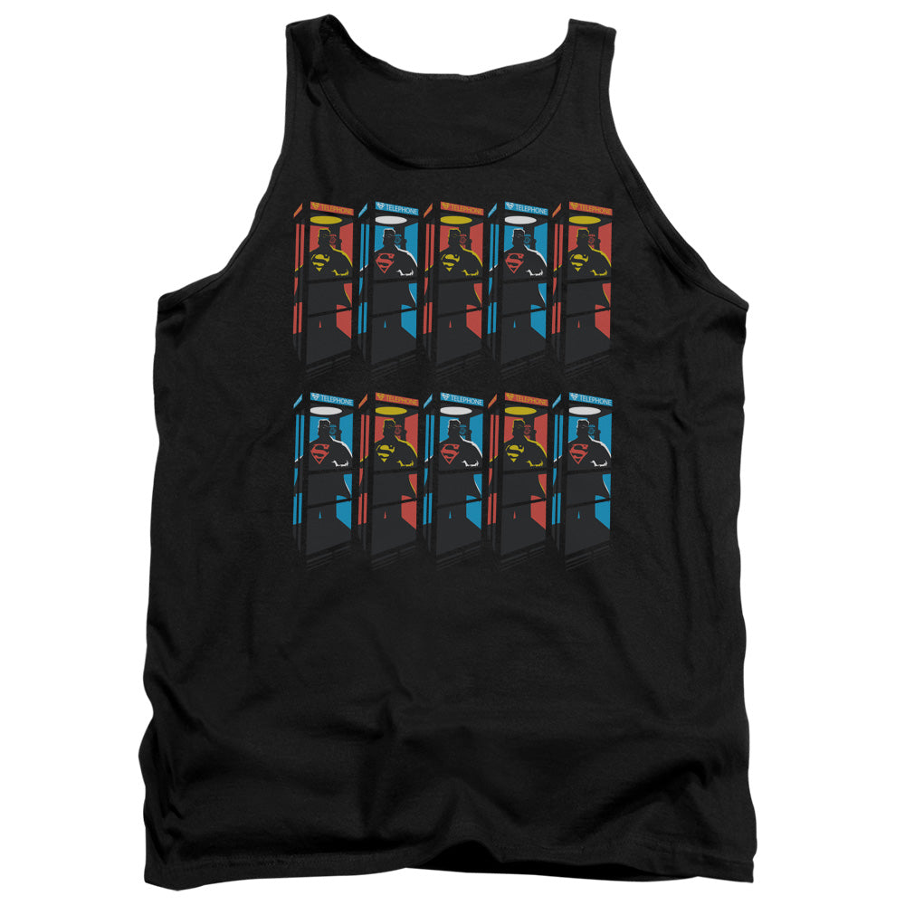 Superman Super Booths Mens Tank Top Shirt Black