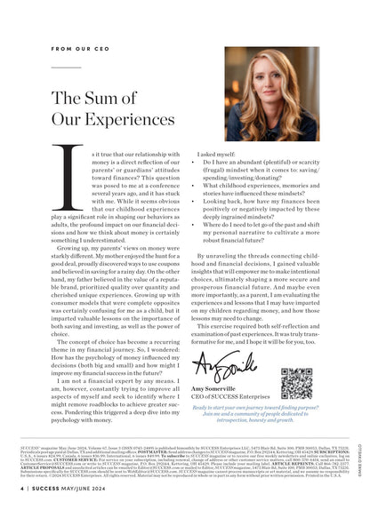SUCCESS Magazine - May & June 2024: Tony Robbins Building Personal Wealth, 10 Celebrity-Owned Franchises, 50 Franchises To Own, Smart Investing, Negotiate Like A Pro, Net Worth, Entrepreneurs & More!