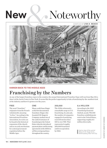SUCCESS Magazine - May & June 2024: Tony Robbins Building Personal Wealth, 10 Celebrity-Owned Franchises, 50 Franchises To Own, Smart Investing, Negotiate Like A Pro, Net Worth, Entrepreneurs & More!