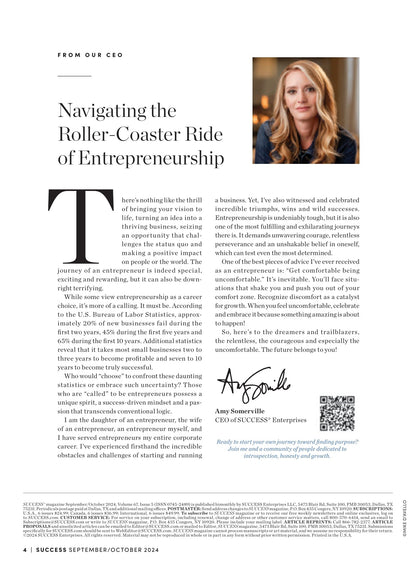 SUCCESS Magazine - September & October 2024: Shark Tank Star's Daymond John From Startups To CEOs, Achieving Success Without Burnout, Finding Your Niche, Entrepreneur Jason Tartick, Innovations & More