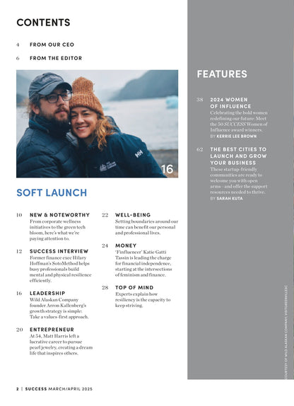 SUCCESS Magazine - March & April 2025: Mel Robbins'  Let Them Mindset, The Secret To Reclaiming Your Power, 50 Women Who Shape Our World, Setting Boundaries, Taking A Values-First Approach & More!