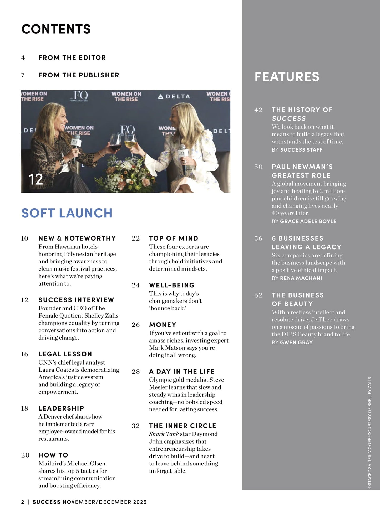 SUCCESS Magazine - November & December 2025: The Legacy Issue, Russell Brunson Building His Own Legacy Of Learning, Shelley Zalis Discusses Championing Equality, The History Of SUCCESS Magazine & More!