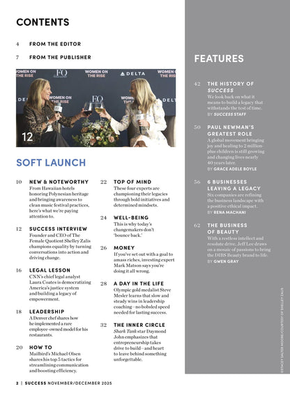 SUCCESS Magazine - November & December 2025: The Legacy Issue, Russell Brunson Building His Own Legacy Of Learning, Shelley Zalis Discusses Championing Equality, The History Of SUCCESS Magazine & More!