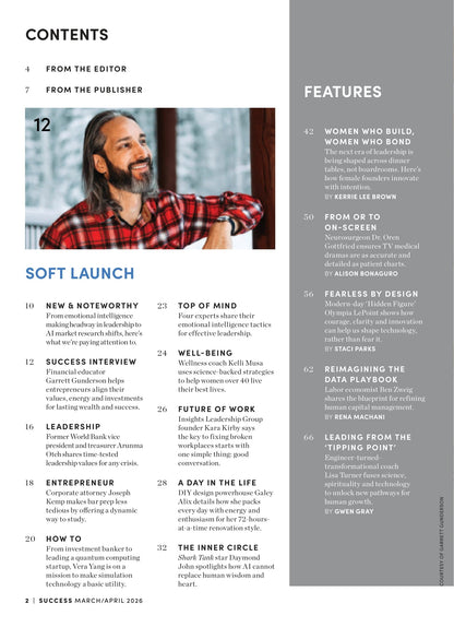 SUCCESS Magazine - March & April 2026: Mayim Bialik’s Journey, Curiosity & Success, Female Founders Breaking Barriers, Optimizing Health For High Achievers, AI Visionaries Shaping Our Future & More!