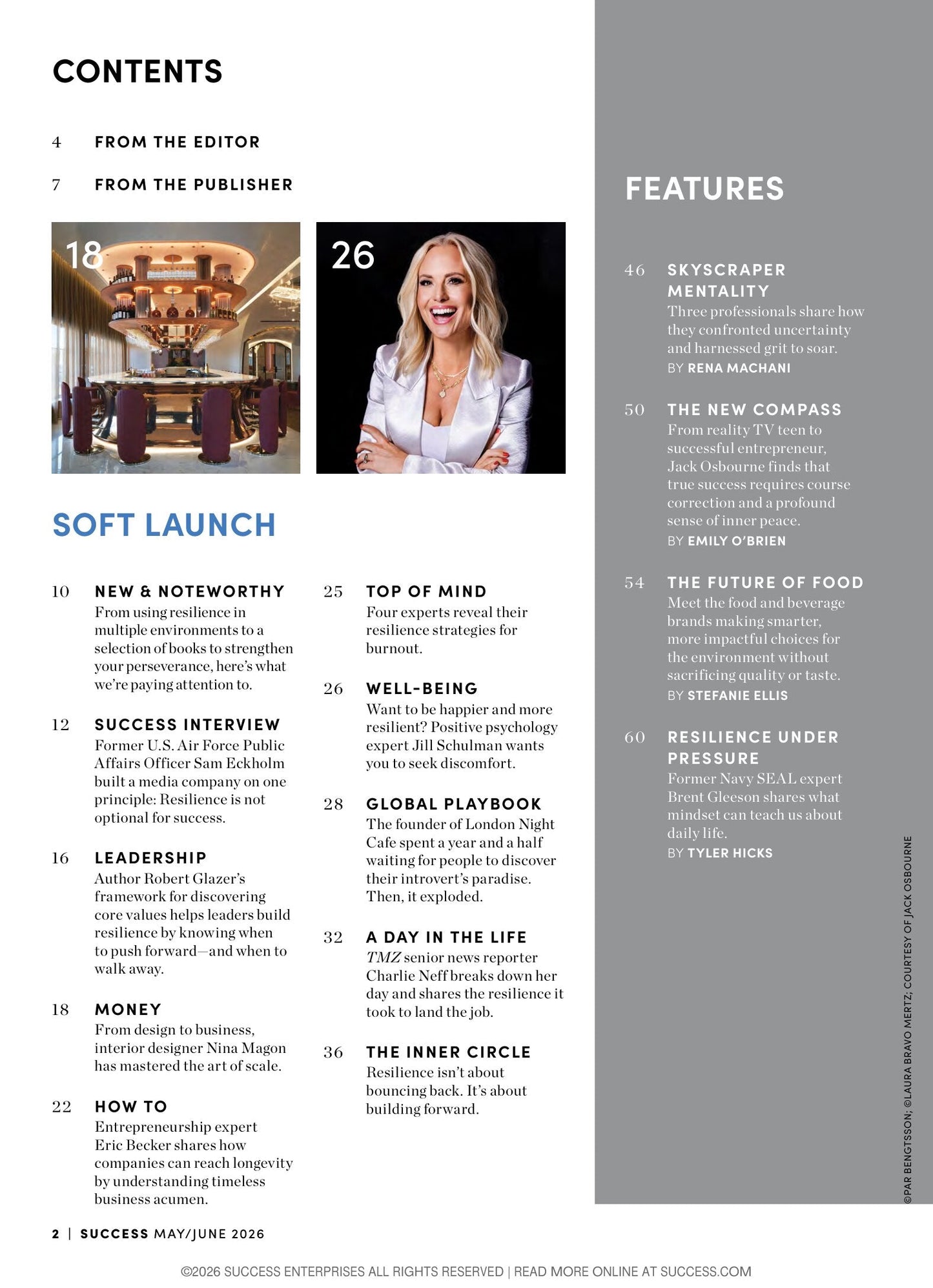 SUCCESS Magazine - May & June 2026: The Resilience Issue, Tim Storey, The Coach Behind Powerful Comebacks, Jack Osbourne's True Compass, Bruce Lee's Legacy, Oliver Stark Talks Mindset & More!