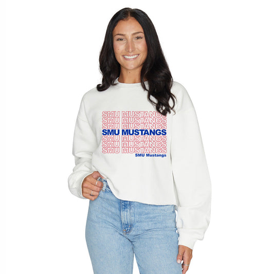 SMU Mustangs Repeat Womens Crewneck Officially Licensed