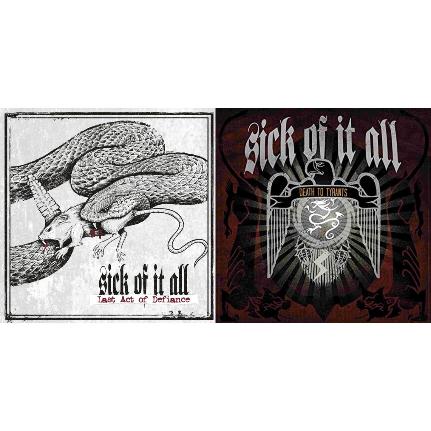 Sick Of It All - Last Act Of Defiance & Death To Tyrants - LP Vinyl Bundle