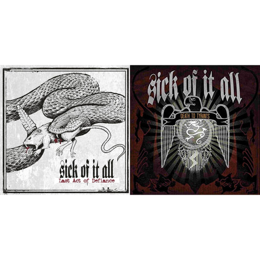 Sick Of It All - Last Act Of Defiance & Death To Tyrants - LP Vinyl Bundle