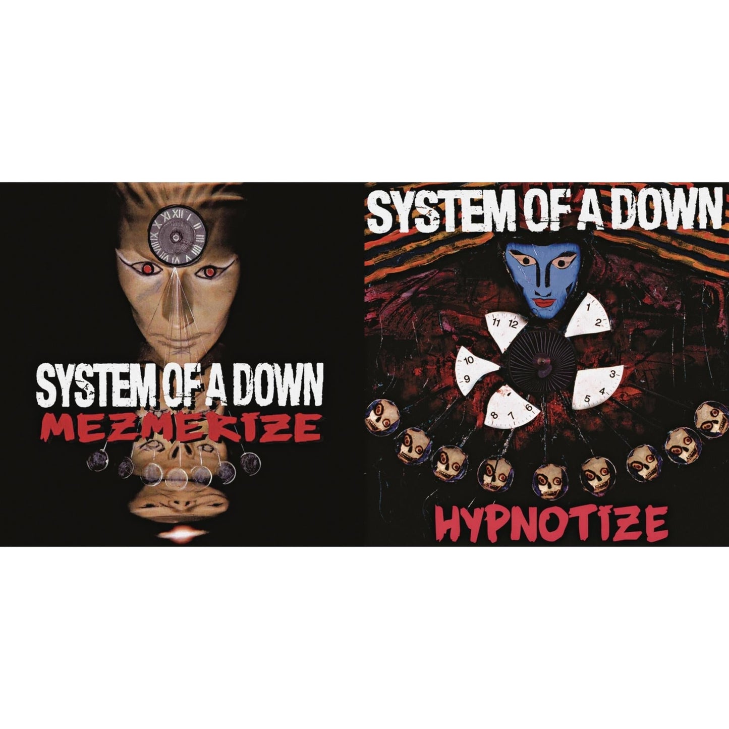 System Of A Down - Hypnotize (140G) & Mezmerize (140G) - LP Vinyl Bundle