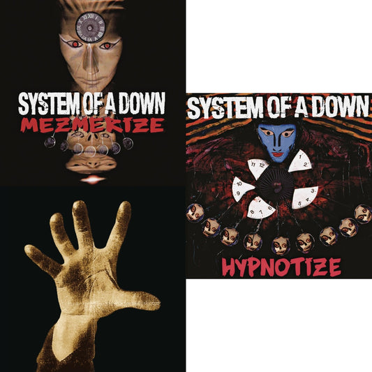 System Of A Down - System Of A Down (140G) & Hypnotize (140G) & Mezmerize (140G) - LP Vinyl Bundle