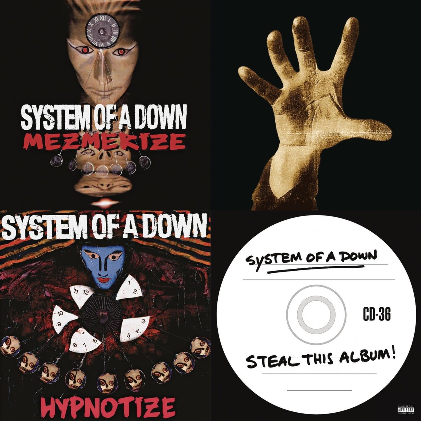 System Of A Down - Mezmerize (140G) & System Of A Down (140G) & Hypnotize (140G) & Steal This Album! (2LP/140G)