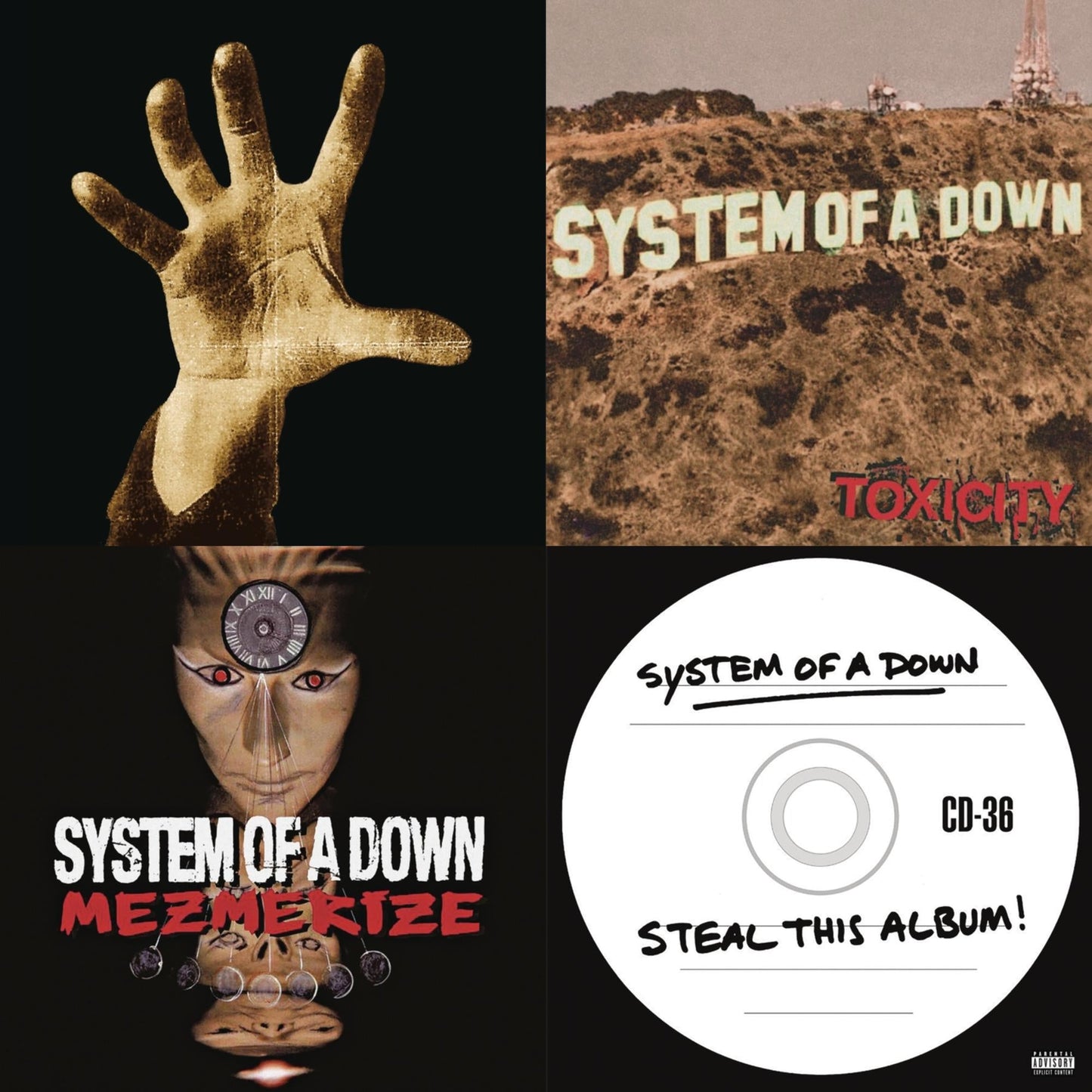 System Of A Down - System Of A Down (140G) & Toxicity (140G) & Mezmerize (140G) & Steal This Album! (2LP/140G)