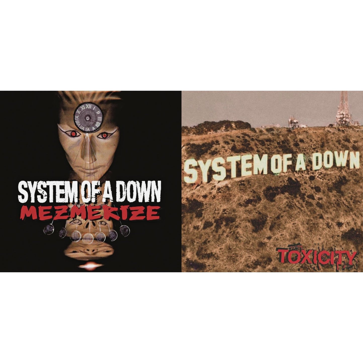 System Of A Down - Mezmerize (140G) & Toxicity (140G) - LP Vinyl Bundle