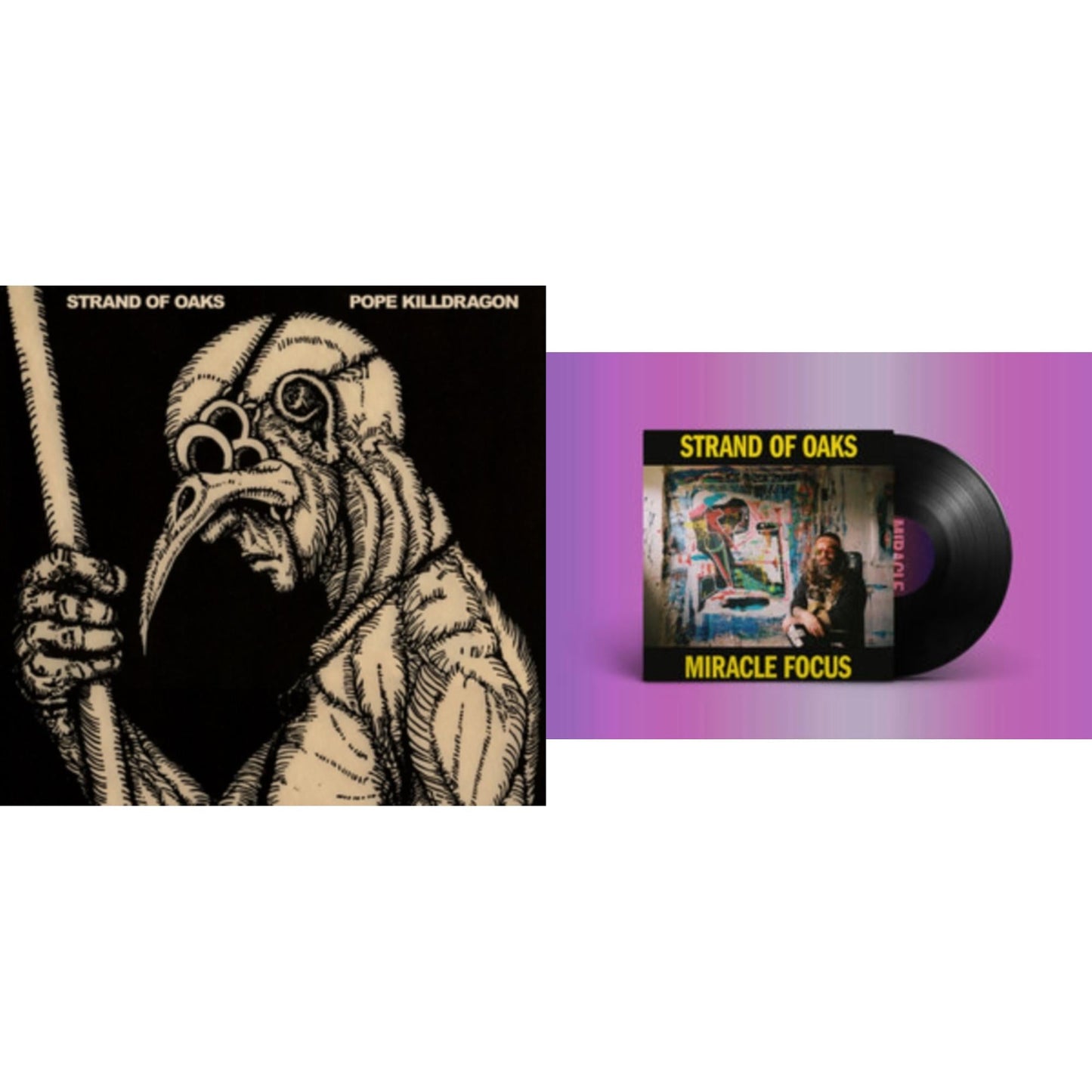 Strand Of Oaks - Pope Killdragon (Dragon Bone LP Vinyl) & Miracle Focus