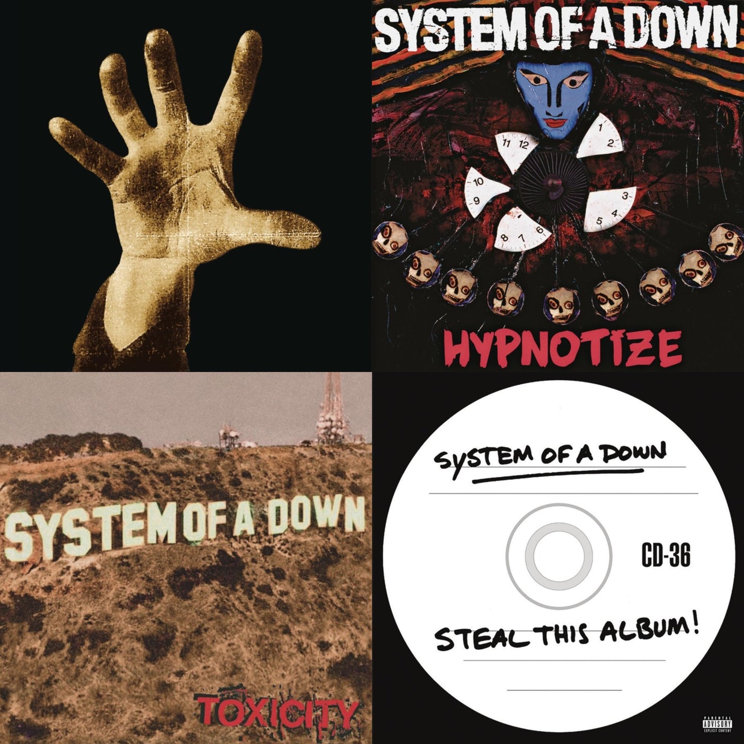 System Of A Down - System Of A Down (140G) & Toxicity (140G) & Hypnotize (140G) & Steal This Album! (2LP/140G)