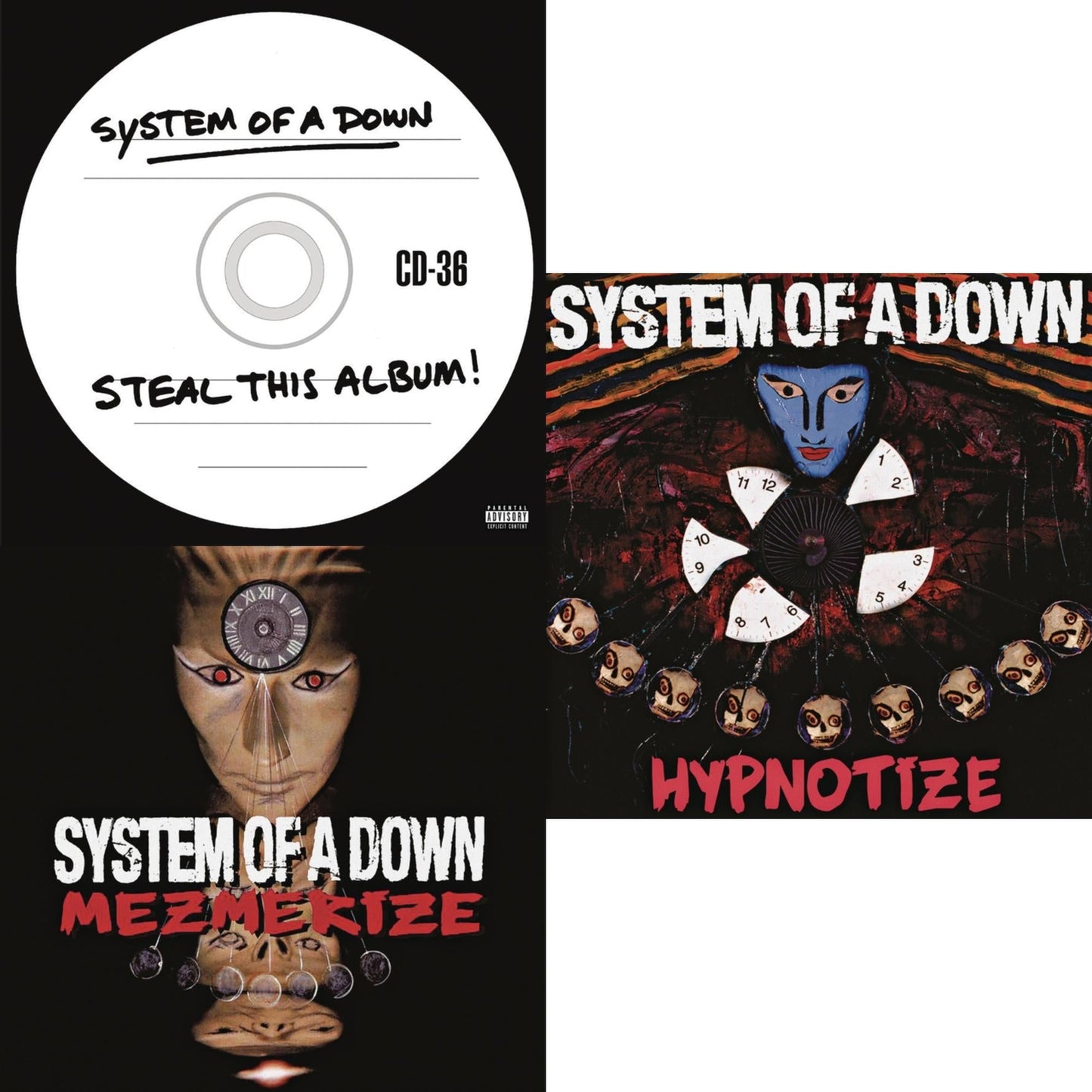 System Of A Down - Hypnotize (140G) & Mezmerize (140G) & Steal This Album! (2LP/140G)