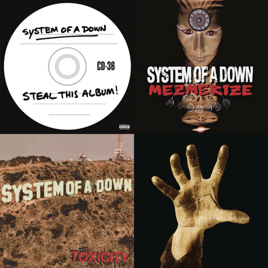 System Of A Down - Steal This Album! (2LP/140G) & Mezmerize (140G) & Toxicity (140G) & System Of A Down (140G)