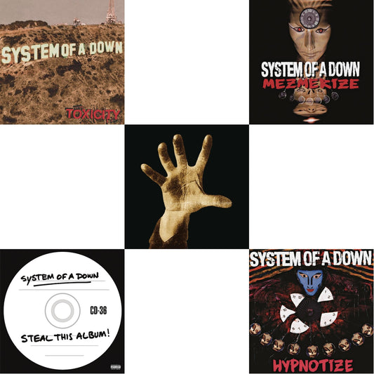 System Of A Down - Toxicity (140G) & Steal This Album! (2LP/140G) & System Of A Down (140G) & Mezmerize (140G) & Hypnotize (140G)
