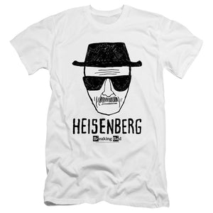 Breaking Bad Heisenberg Hbo Premium Bella Canvas Slim Fit Mens T Shirt White