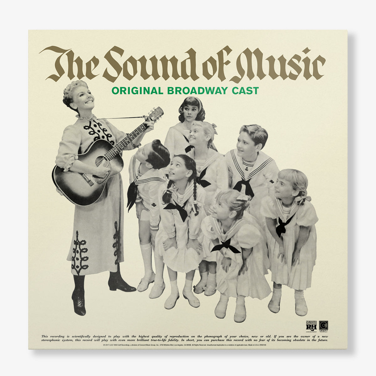 The Sound of Music: Original Broadway Cast Recording (180g 2-LP) Vinyl Record