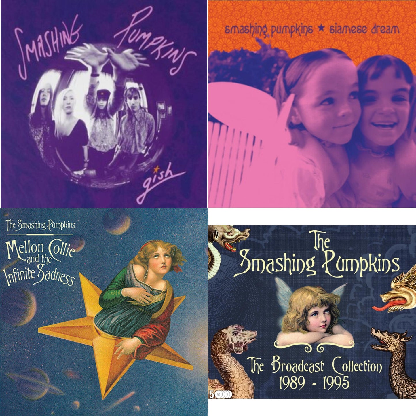 Smashing Pumpkins - Gish & Siamese Dream & Mellon Collie & Infinite Sadness & Broadcast Collection 1989-1995 - CD Bundle