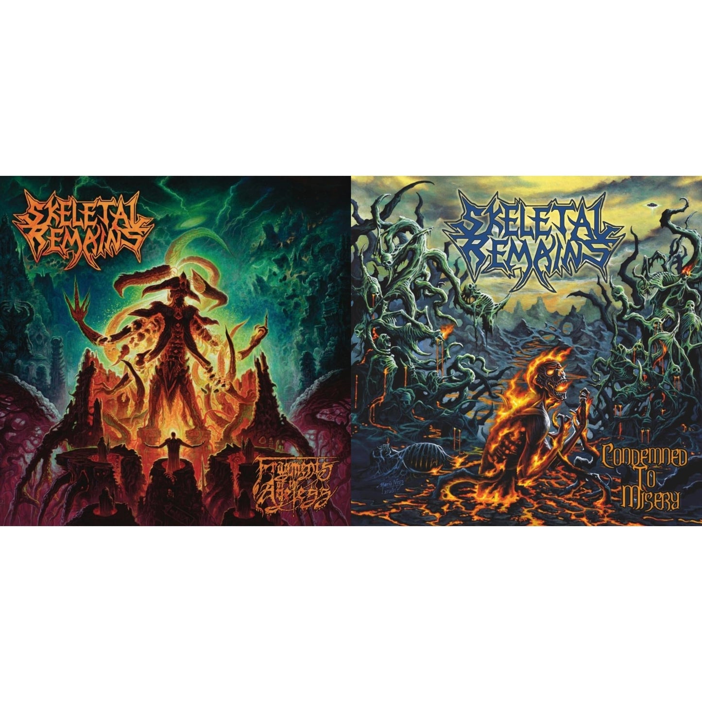 Skeletal Remains - Condemned To Misery (180G/Reissue) & Fragments Of The Ageless - LP Vinyl Bundle