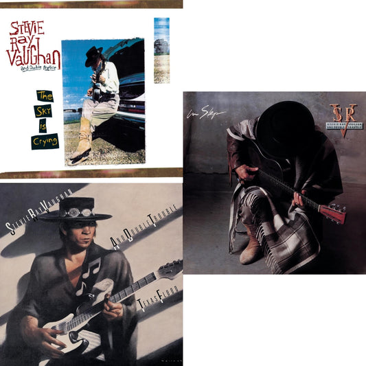 Stevie Ray & Double Trouble Vaughan - Sky Is Crying & Texas Flood & In Step - CD Bundle