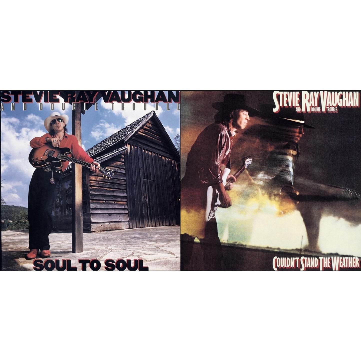 Stevie Ray & Double Trouble Vaughan - Soul To Soul & Couldn't Stand The Weather - CD Bundle