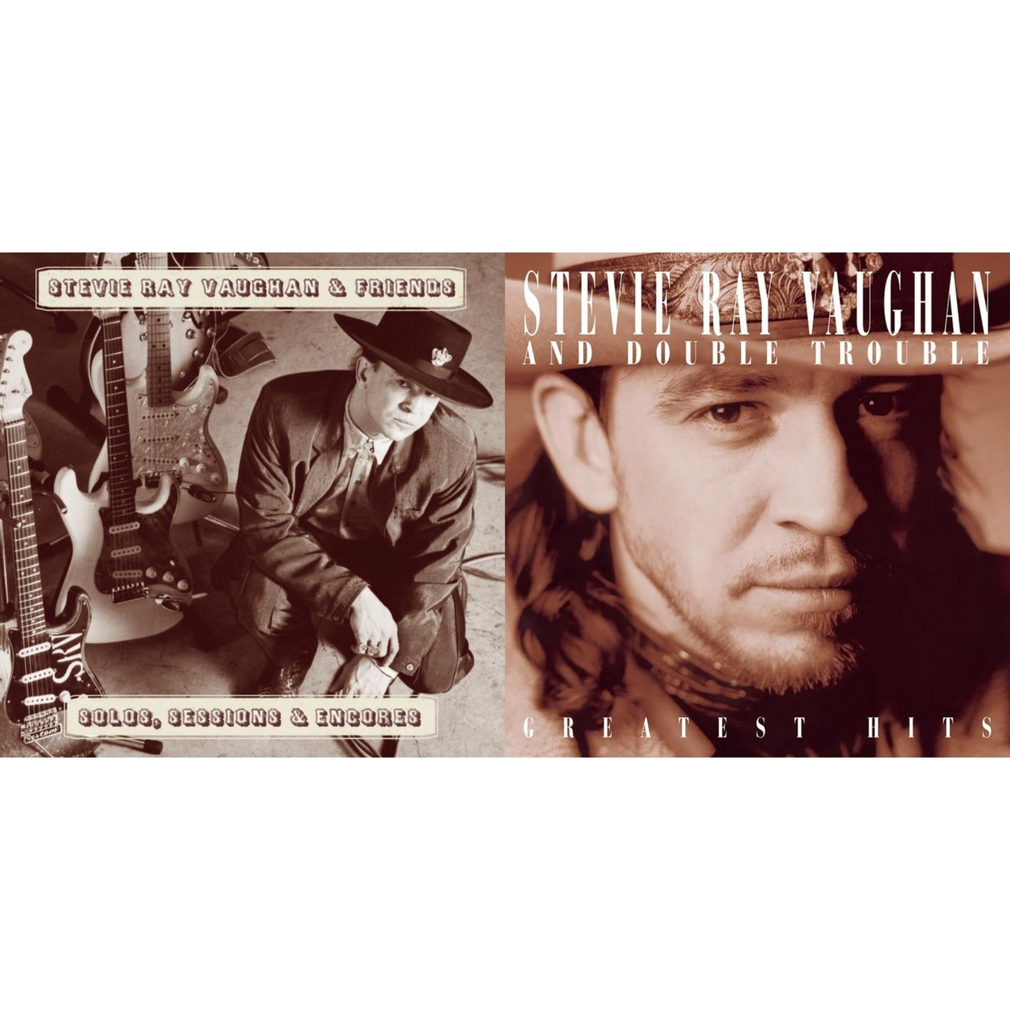 Stevie Ray Vaughan - Solos Sessions & Encores & Greatest Hits - CD Bundle