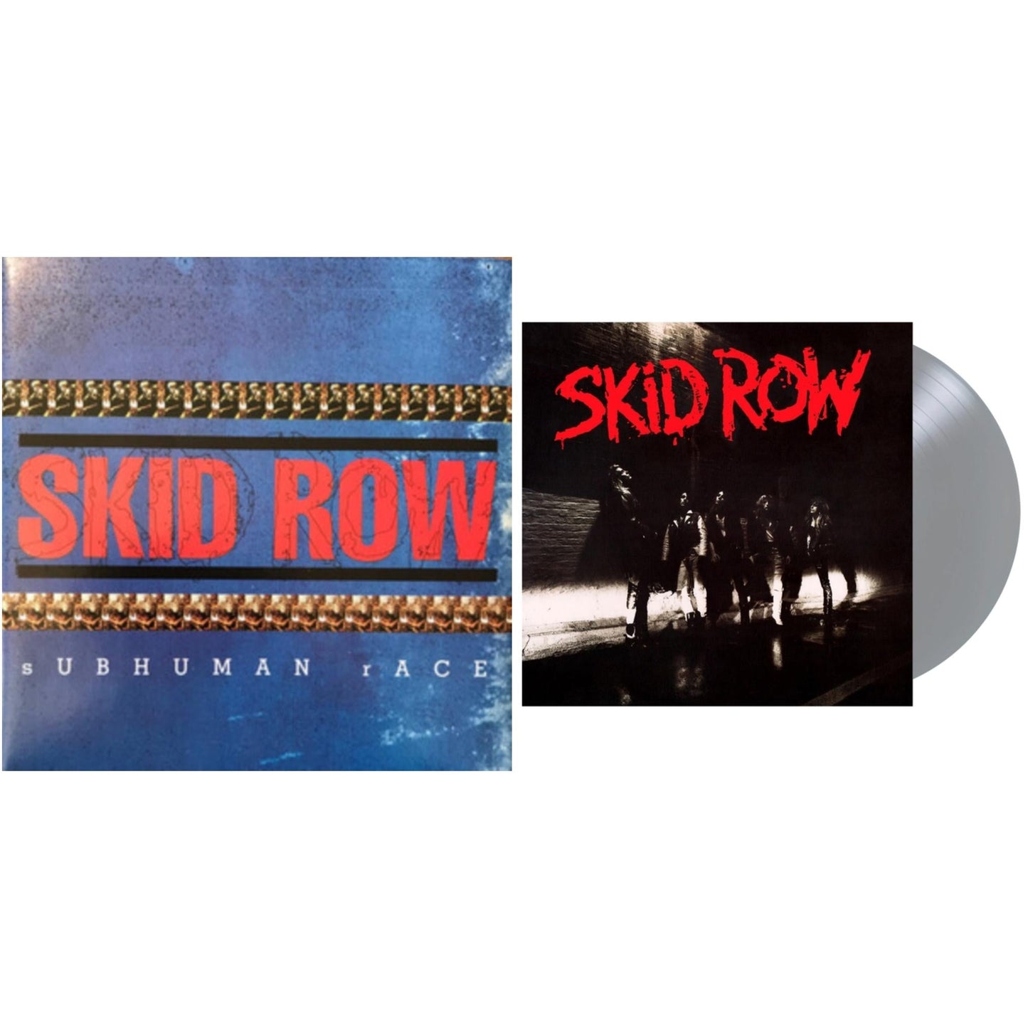 Skid Row - Subhuman Race (Blue & Black Marble/2LP) & Skid Row (180G/Silver Metallic LP Vinyl/Limited/Ams Exclusive)