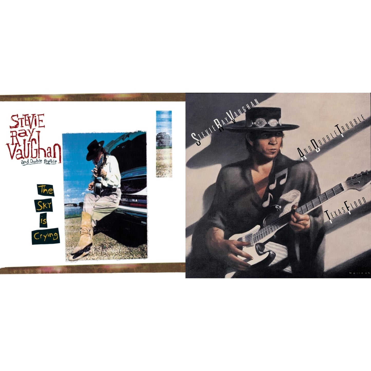 Stevie Ray & Double Trouble Vaughan - Sky Is Crying & Texas Flood - CD Bundle