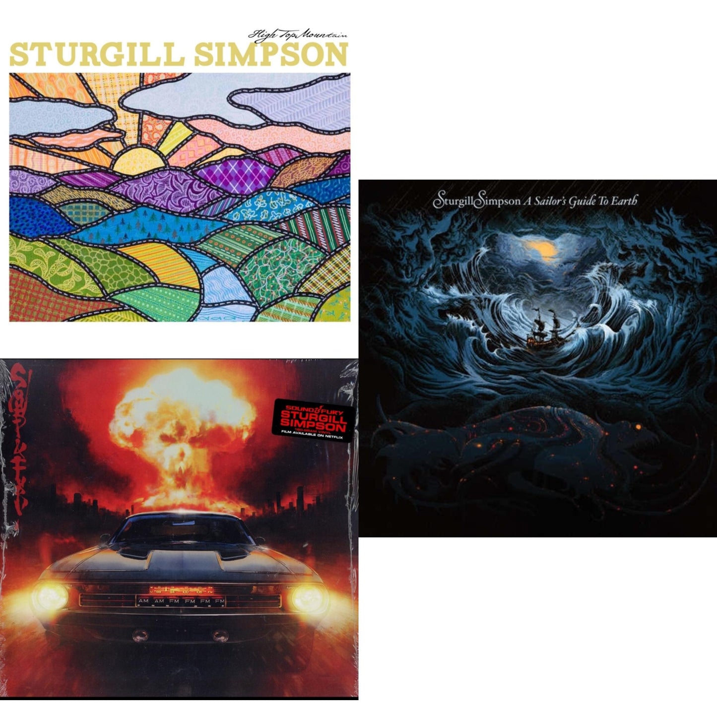Sturgill Simpson - High Top Mountain & Sound & Fury & Sailor's Guide To Earth (180G/LP/CD)