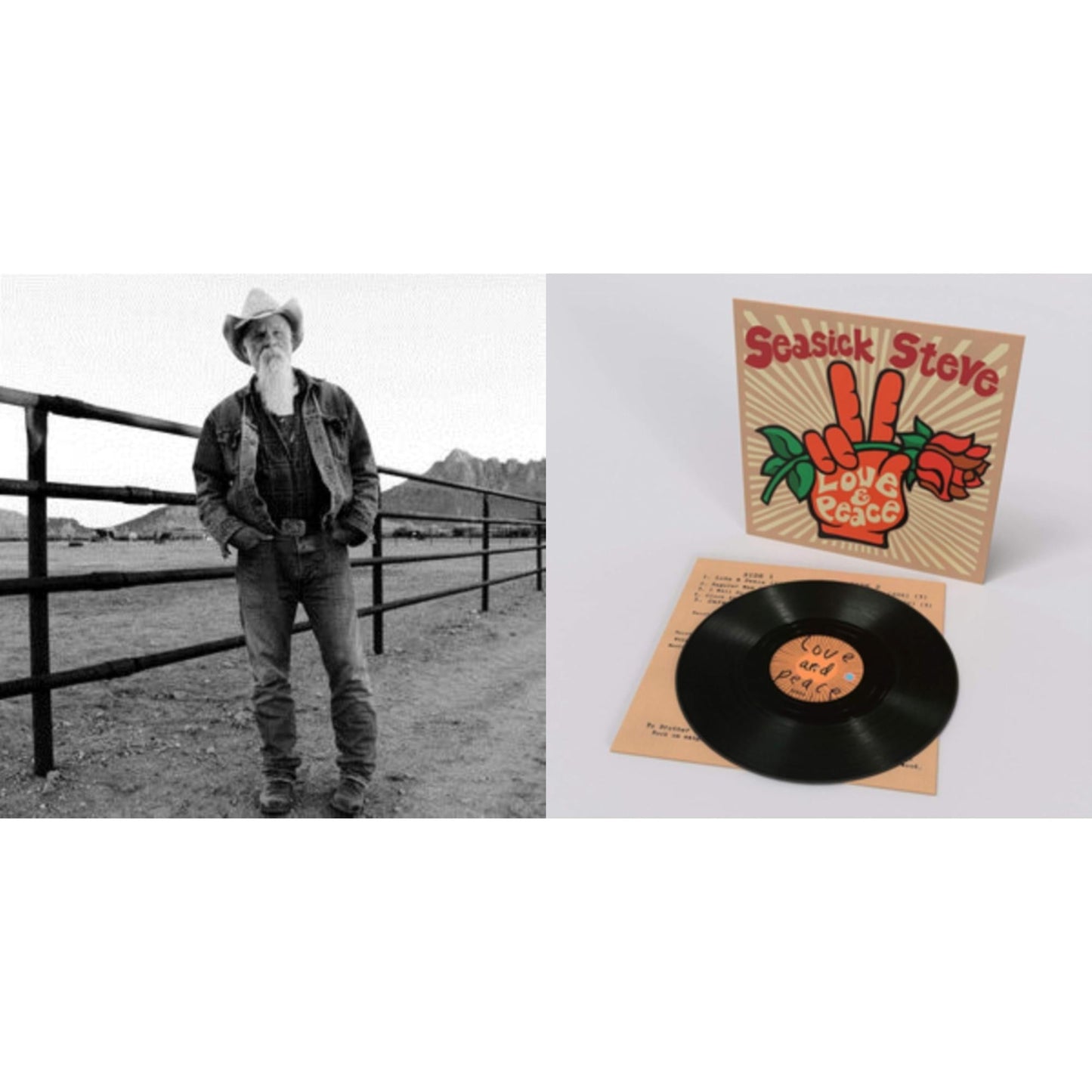 Seasick Steve - Love & Peace & Keepin The Horse Between Me & The Ground - LP Vinyl Bundle