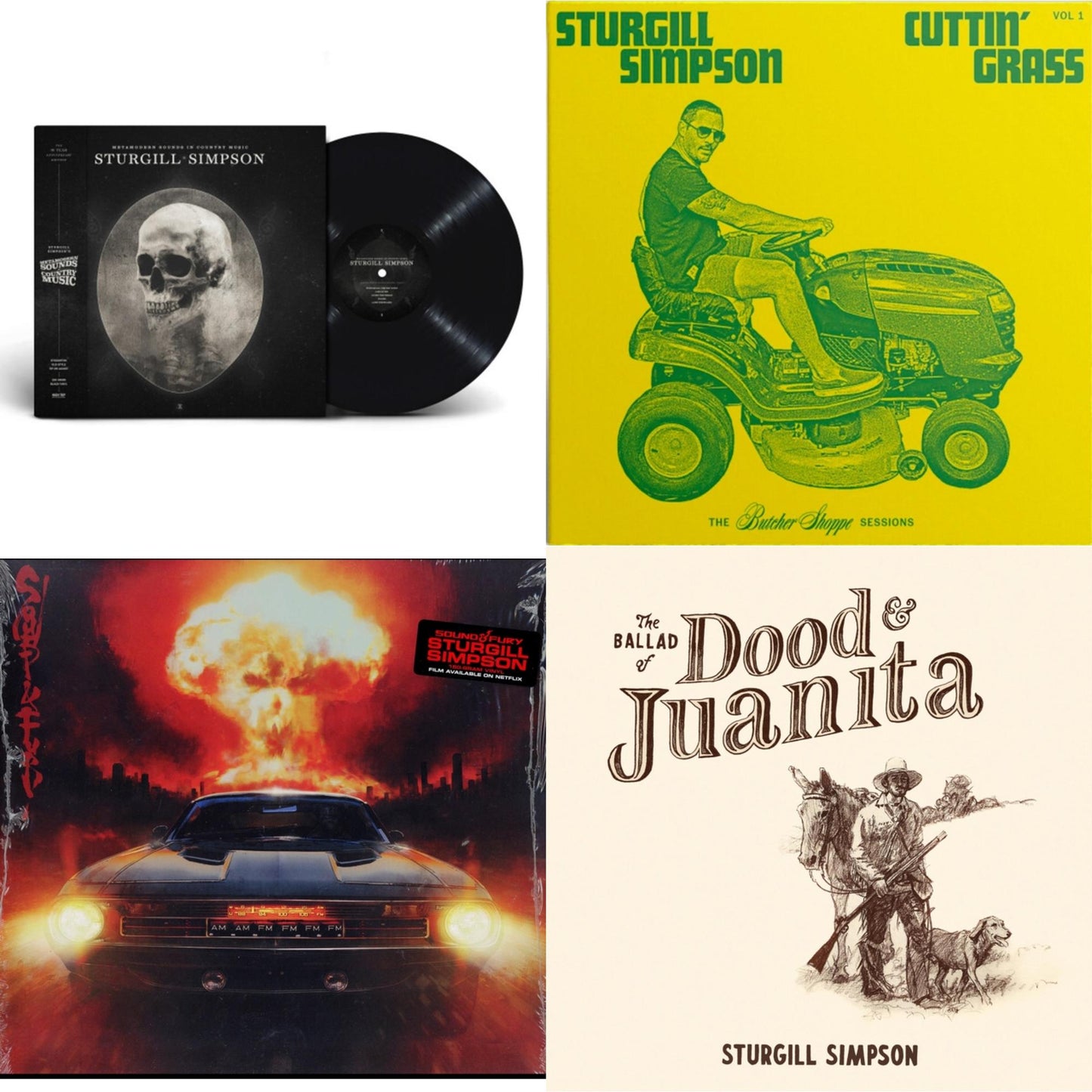 Sturgill Simpson - Sound & Fury & Metamodern Sounds In Country Music 10 Year Anniversary Edition (180G) & Cuttin' Grass (2LP) & Ballad Of Dood & Juanita