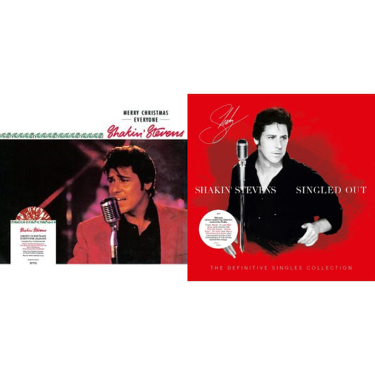 Shakin' Stevens - Singled Out & Merry Christmas Everyone (Red & White Marble LP Vinyl)