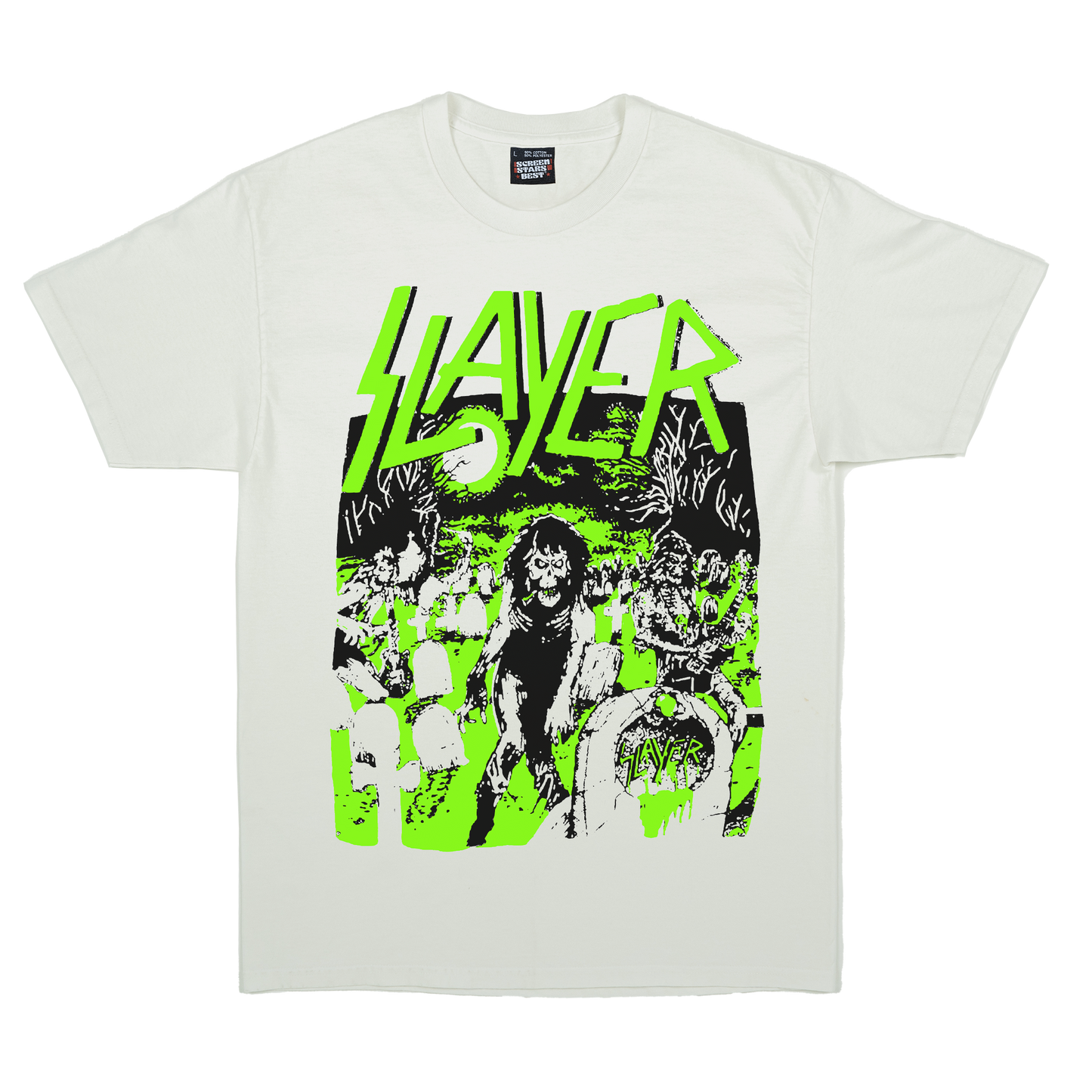Slayer Undead Mens T Shirt White Officially Licensed