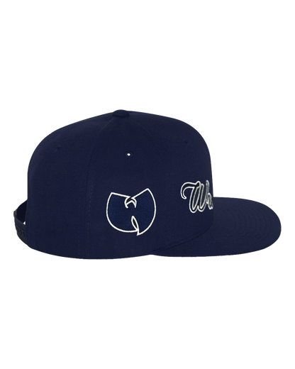 Wu-Tang Clan Officially Licensed Shaolin Sluggers Snapback Hat Navy Blue