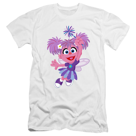 Sesame Street Furry Friends Forever! Abby Cadabby Hbo Premium Bella Canvas Slim Fit Mens T Shirt White