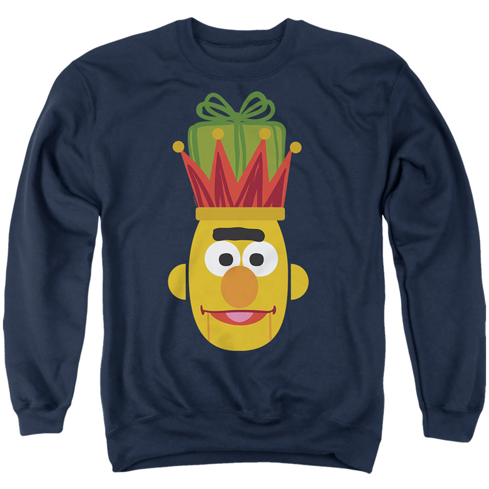 Sesame Street Christmas Nutcracker Bert Mens Crewneck Sweatshirt Navy